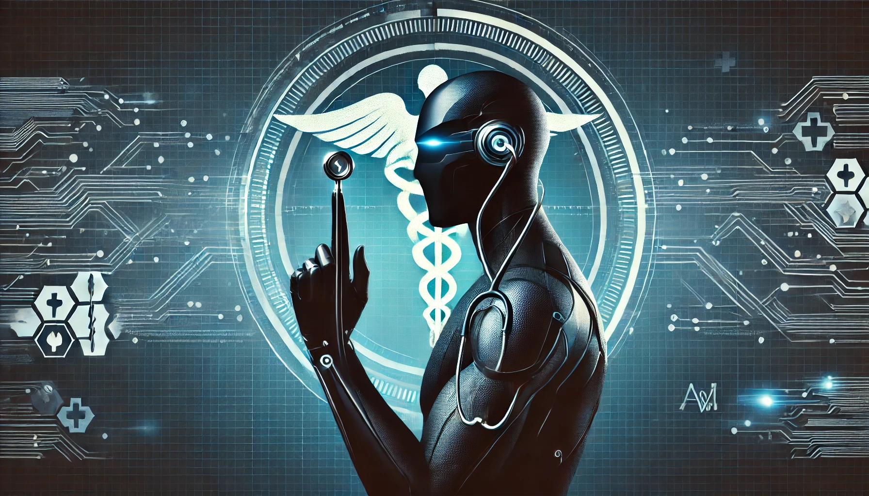 Image showing james bond like person with a stethoscope