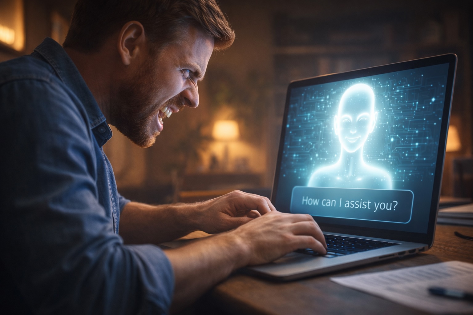 Image of someone talking rudely to ChatGPT